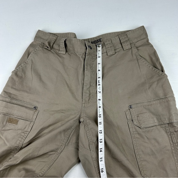 Duluth Trading Co Cargo Pants Sz 36 X 32 Khaki Canvas Flex Fire Hose Work - Picture 7 of 8